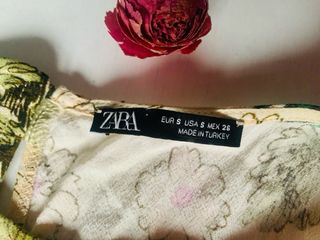Vestido largo floral Zara T/36
