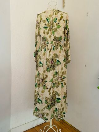 Vestido largo floral Zara T/36