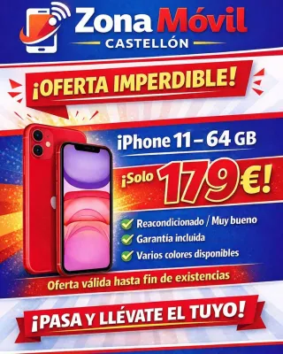 iPhone 11 64GB Reacondicionado