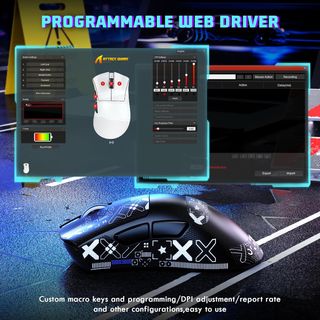 Ratón gaming MAMBASNAKE V3 2,4G, BT, cable NUEVO