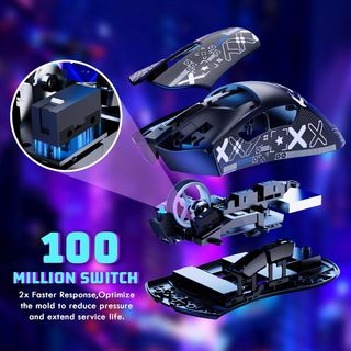 Ratón gaming MAMBASNAKE V3 2,4G, BT, cable NUEVO