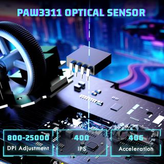 Ratón gaming MAMBASNAKE V3 2,4G, BT, cable NUEVO