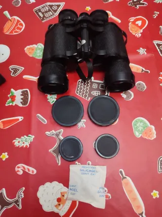 Prismáticos Zenith antiguos con funda