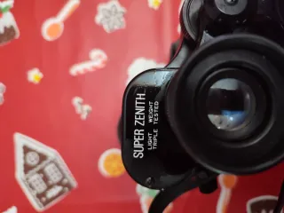 Prismáticos Zenith antiguos con funda