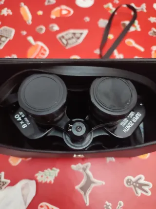 Prismáticos Zenith antiguos con funda