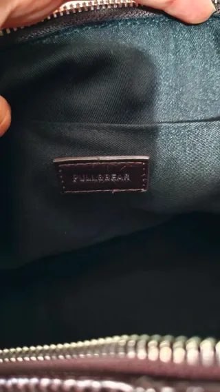 Bolso Pull&Bear Negro/Marrón Piel