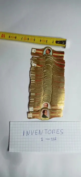 Lote Vitolas Colección Inventores 1-111
