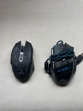 2 Ratones Gaming Negros
