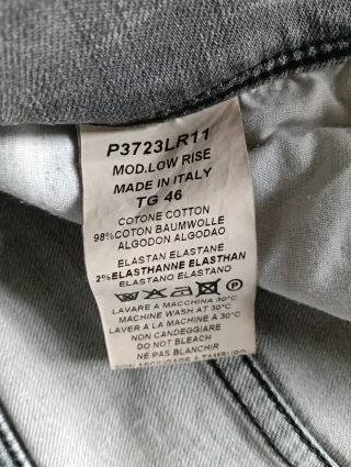 Jeans Imperial uomo Tg 46 grigi