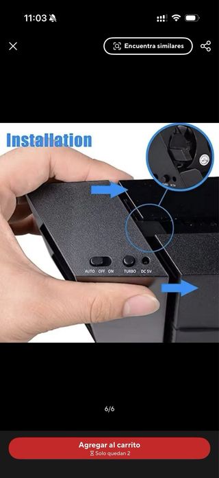 Ventilatore Turbo PS4 Fat Refrigerator Cooler