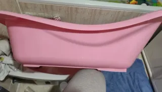 Bañera para bebé rosa