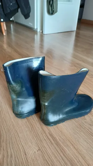 Botas de agua azules
