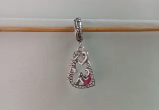 Charm Colgante Corazón Madre e Hija