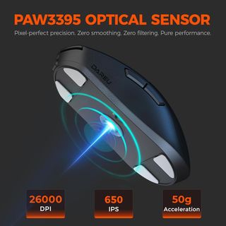 Ratón gaming DAREU A950GM tri‑modo 26K DPI NUEVO