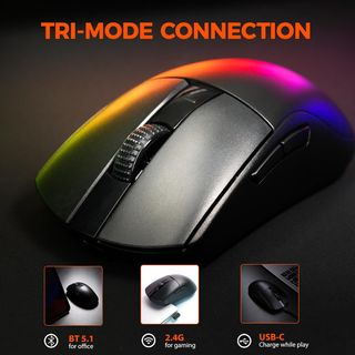Ratón gaming DAREU A950GM tri‑modo 26K DPI NUEVO