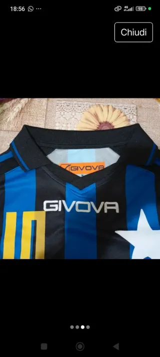 Completo Givova Calcio Blu/Nero Taglia M