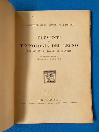 Elementi di tecnologia del legno