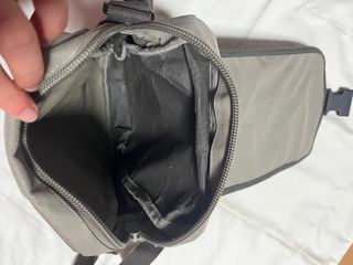 Borsa a tracolla uomo nero e grigio