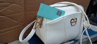 Pochette bianca tracolla Blue Apple