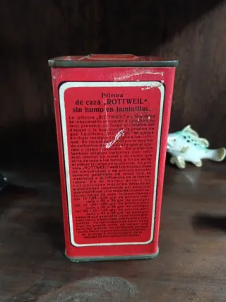 Caja metálica antigua Rottweil Años 30