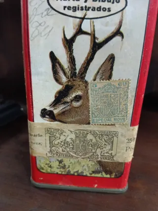 Caja metálica antigua Rottweil Años 30