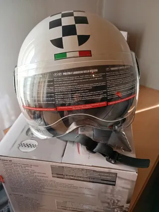 Casco Moto Crivit Jet Blanco