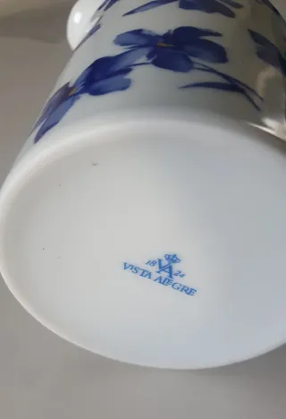 Jarrita Leche Vista Alegre Flores Azules