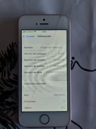 iPhone 5 SE Bianco aggiornato 16.01