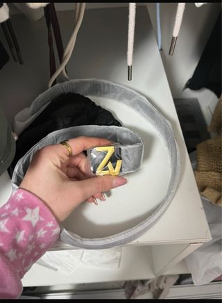 Cinturón Zadig & Voltaire Negro con Hebilla Dorada