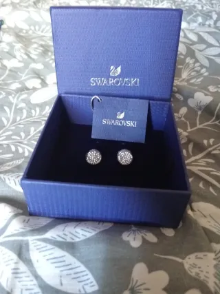 Pendientes Swarovski Plata