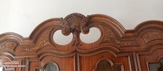 Mueble de salón vitrina y cajones