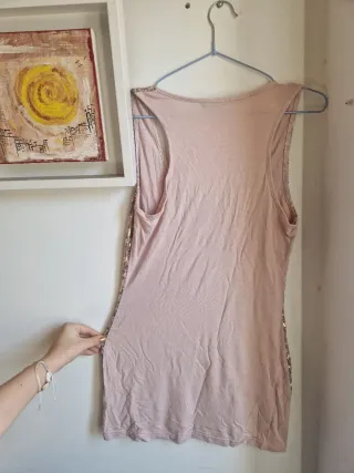 Top lentejuelas rosa y dorado