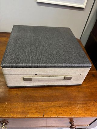 Giradischi portatile Kosmophon beige/grigio