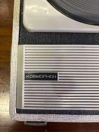 Giradischi portatile Kosmophon beige/grigio