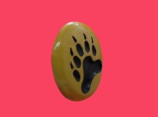 Escultura original osito gay y garra de oso imanes