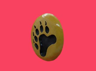 Escultura original osito gay y garra de oso imanes