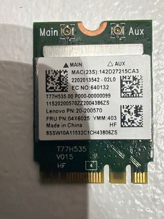 Módulo WiFi Lenovo T77H535