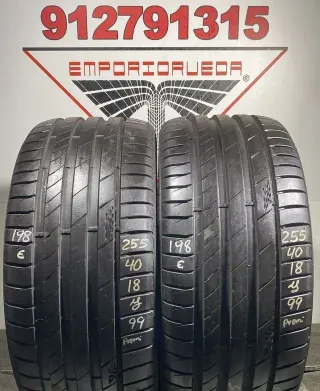 255 40 18 Y KUMHO RUEDA PREMIUM YA MONTADA
