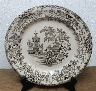 ANTIGUO PLATO DE PORCELANA INGLESA F. PRIMAVESI