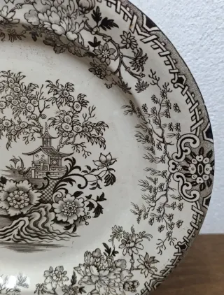ANTIGUO PLATO DE PORCELANA INGLESA F. PRIMAVESI