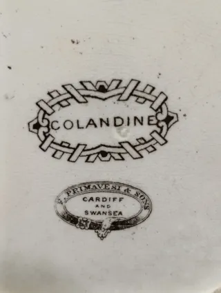 ANTIGUO PLATO DE PORCELANA INGLESA F. PRIMAVESI