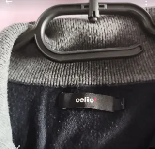 Jersey Celio cremallera cuello alto negro