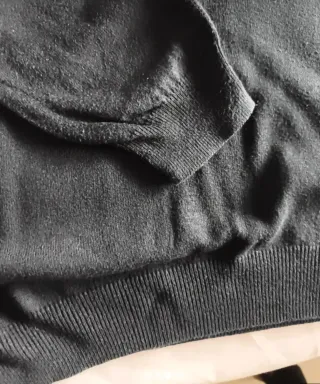 Jersey Celio cremallera cuello alto negro