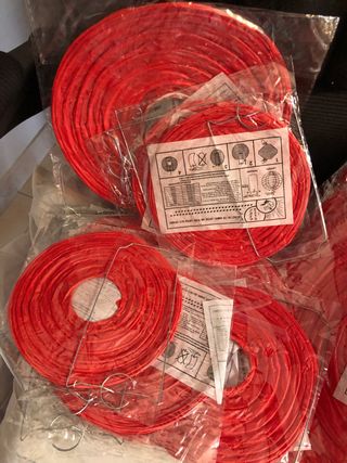 20 Balões de Papel Vermelhos para Festas