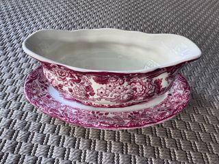 Salsera y bandeja La Cartuja Rosa 202