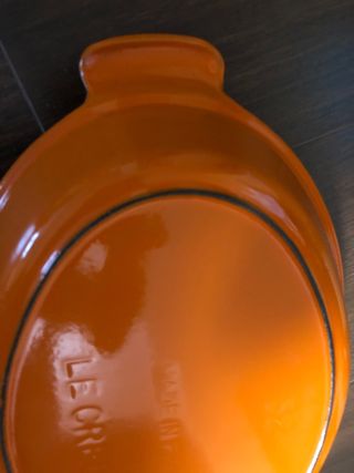 Fuente Le Creuset naranja Hierro Fundido