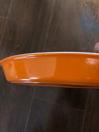 Fuente Le Creuset naranja Hierro Fundido