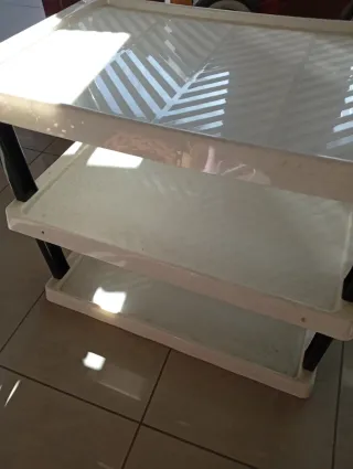 Estante de plástico de 3 niveles