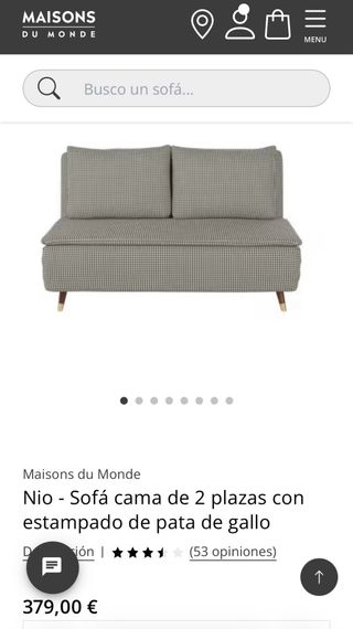 Sofá Cama 2 Plazas Estampado