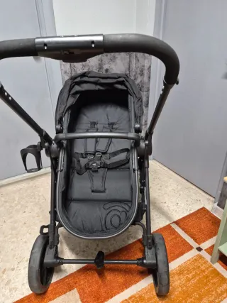 Carrito de bebé Asalvo two+2 negro convertible